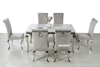 Picture of AITKEN 160 MARBLE TOP STAINLESS 7PC DINING SET