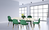 Picture of BIJOK 63" 7PC DINING SET *WHITE MARBLE FINISHING