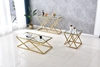 Picture of DIAMOND 120 GLASS TOP CONSOLE TABLE *GOLD STAINLESS