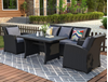 Picture of ORLY 4PC OUTDOOR WICKER SOFA + DINING SET