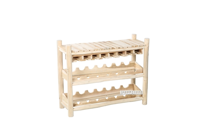 Picture of WILD BRANCH WINE SHELF 02 *SOLID TEAK