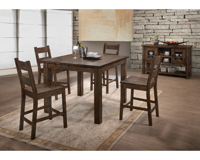 Picture of Ventura 5 Piece Solid Wood Pub Set