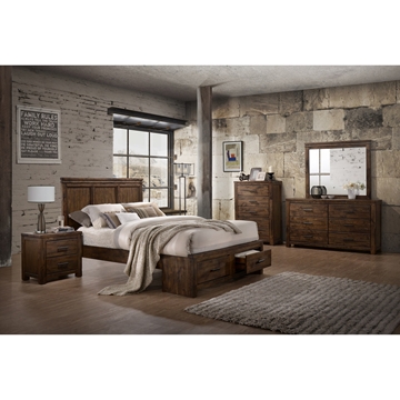 Picture of VENTURA 5 PIECE Solidwood BEDROOM SET