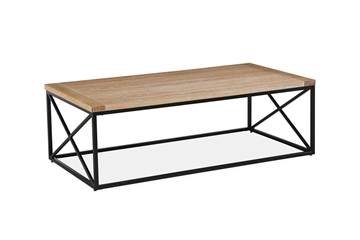 Picture of CORSICA OAK COFFEE TABLE *NATURAL WASH AND BACK