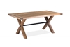 Picture of (Final Sale) CORSICA 180 OAK DINING TABLE *NATURAL WASH