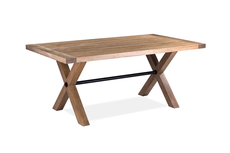 Picture of (Final Sale) CORSICA 180 OAK DINING TABLE *NATURAL WASH