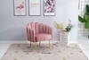 Picture of BLANEY CURVED FLARED ACCENT CHAIR* PINK VELVET