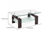 Picture of Tangular Temper Glass Coffee Table