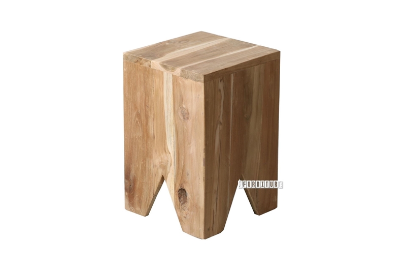 Picture of BARON SQUARE SOLID TEAK STOOL / SIDE TABLE