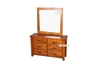 Picture of RIVERWOOD 6 DRW RUSTIC PINE DRESSING TABLE AND MIRROR