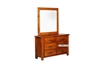 Picture of RIVERWOOD 6 DRW RUSTIC PINE DRESSING TABLE AND MIRROR