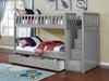 Picture of Jenafir  Twin over twin bunk bed *grey