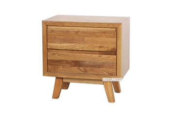 Picture of RETRO 2 DRAWERS OAK nightstand *MAPLE