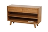 Picture of RETRO 2 DRAWERS OAK CONSOLE TABLE *MAPLE