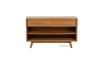 Picture of RETRO 2 DRAWERS OAK CONSOLE TABLE *MAPLE