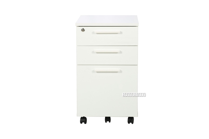 Picture of WOOSTER 3 DRAWER SUSPENSION FILE CABINET WITH LOCK *WHITE