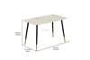 Picture of BIJOK 47/63 DINING TABLE *WHITE MARBLE FINISHING