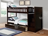 Picture of Jenafir  Twin over twin bunk bed *espresso