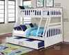 Picture of kean  Twin over Double bunk bed *white