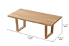 Picture of HAMILTON 120 WOOD COFFEE TABLE *NATURAL