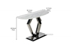 Picture of NUCCIO 150 MARBLE TOP STAINLESS STEEL CONSOLE TABLE