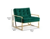 Picture of Lantel GOLD STAINLESS LOUNGE CHAIR *GREEN VELVET