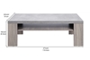 Picture of UPTON II COFFEE TABLE *GREY