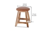 Picture of FUJIYAMA Round Stool *Genuine Cowhide