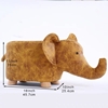 Picture of Hardwood yellow elephant Ottoman