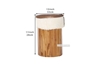 Picture of TIRICH Stool *Genuine Goathide