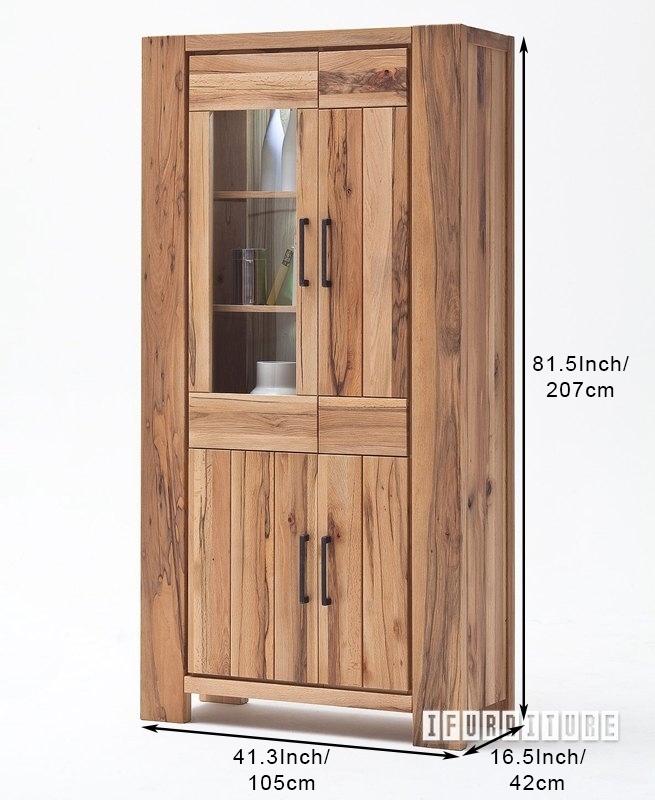 Cardiff Tall and Wide Display Cabinet-iFurniture-The largest furniture ...