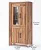 Picture of CARDIFF Tall & Wide Display Cabinet *Solid European Wild Oak & Made in Europe