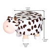 Picture of PLUSH ANIMAL FOOT STOOL -COW