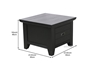 Picture of CAROL SOLID ACACIA END TABLE *BLACK