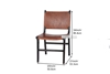 Picture of EUROPA Solid Teak Chair *Genuine Cowhide