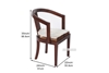 Picture of VASCO Solid Teak ArmChair *Genuine Goathide