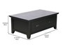 Picture of CAROL SOLID ACACIA COFFEE TABLE *BLACK