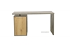 Picture of MORENA REVERSIBLE WRITING DESK WITH SHELF *CEMENT AND NATURAL OAK