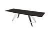 Picture of RANGER 160-240 CM EXTENSION CERAMIC MARBLE DINING TABLE *MATT GOLDEN BLACK