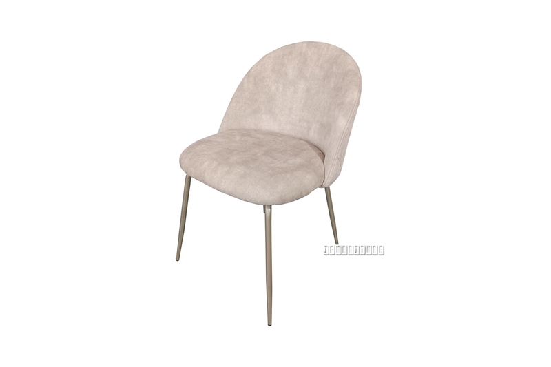 Picture of LANCER VELVET FABRIC DINING CHAIR *BEIGE