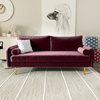 Picture of MARYJANET VELVET SOFA RANGE IN  BURGUNDY （PURPLISH RED）