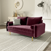 Picture of MARYJANET VELVET SOFA RANGE IN  BURGUNDY （PURPLISH RED）