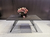 Picture of RANGER 160-240 CM EXTENSION CERAMIC MARBLE DINING TABLE *MATT GOLDEN BLACK