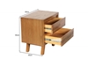 Picture of RETRO 3PC OAK BEDROOM COMBO IN QUEEN/ KING SIZE *MAPLE