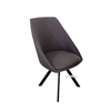 Picture of BRUNO TECHNICAL FABRIC SWIVEL DINING CHAIR *DARK GREY