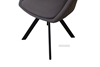 Picture of BRUNO TECHNICAL FABRIC SWIVEL DINING CHAIR *DARK GREY