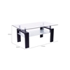 Picture of HORIZON Glass Coffee Table * Black