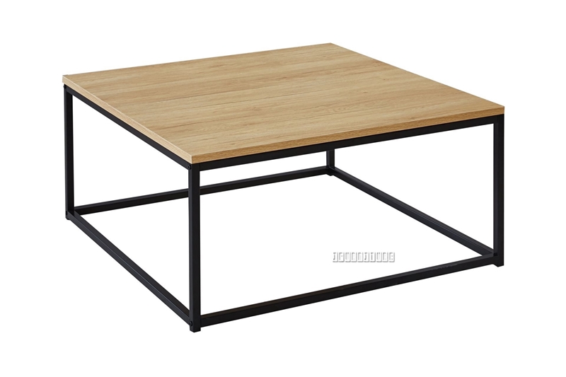 Picture of HENMAN 85 SQUARE COFFEE TABLE *OAK AND BLACK