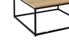 Picture of HENMAN 85 SQUARE COFFEE TABLE *OAK AND BLACK