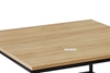 Picture of HENMAN 85 SQUARE COFFEE TABLE *OAK AND BLACK